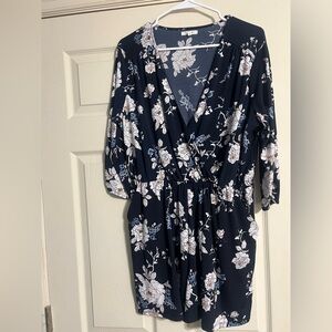 Floral V-Neck Romper